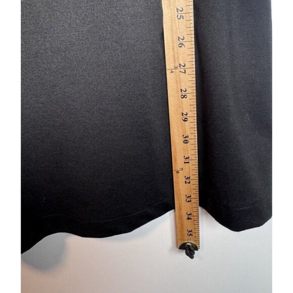 GAP Soft Stretch Black Fit & Flare Dress Size 8 Cap Sleeve Little Black Dress - Picture 5 of 5